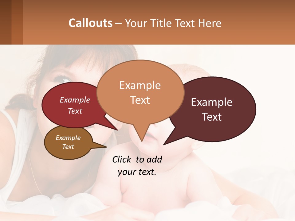 A Woman Holding A Baby In Her Arms PowerPoint Template