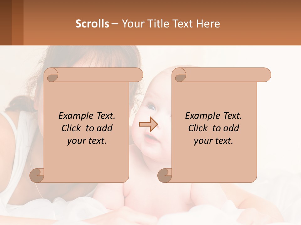A Woman Holding A Baby In Her Arms PowerPoint Template