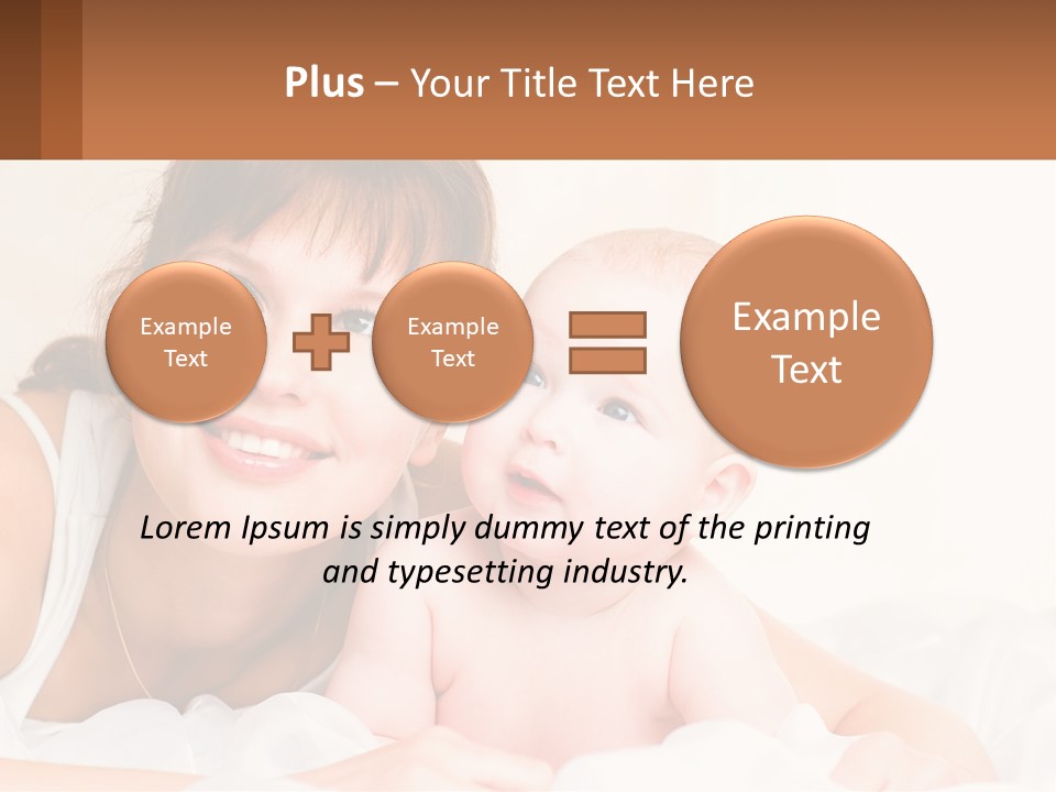 A Woman Holding A Baby In Her Arms PowerPoint Template