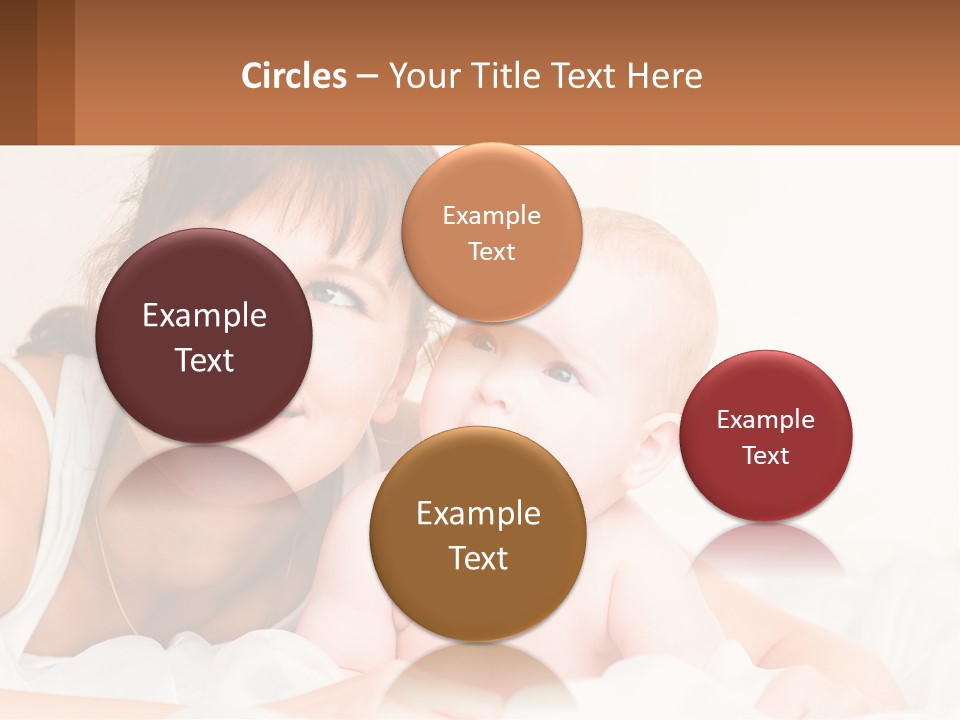 A Woman Holding A Baby In Her Arms PowerPoint Template