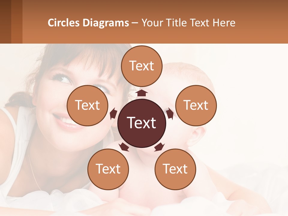 A Woman Holding A Baby In Her Arms PowerPoint Template