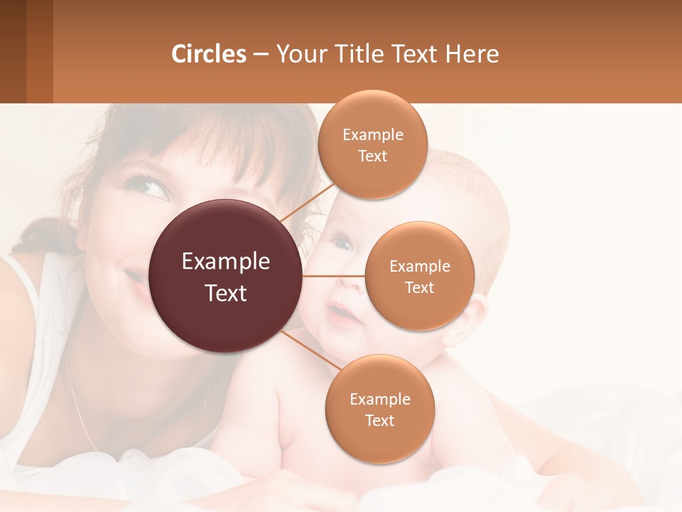 A Woman Holding A Baby In Her Arms PowerPoint Template