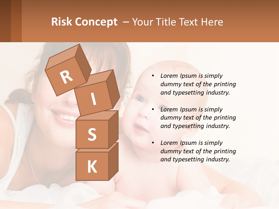 A Woman Holding A Baby In Her Arms PowerPoint Template