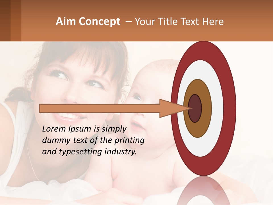 A Woman Holding A Baby In Her Arms PowerPoint Template