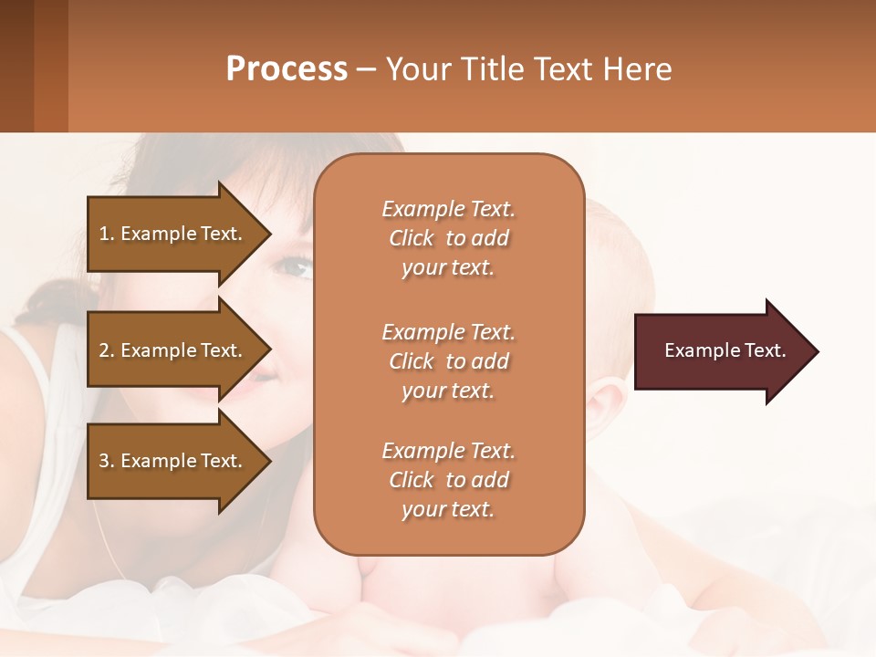 A Woman Holding A Baby In Her Arms PowerPoint Template