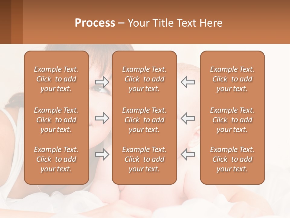 A Woman Holding A Baby In Her Arms PowerPoint Template