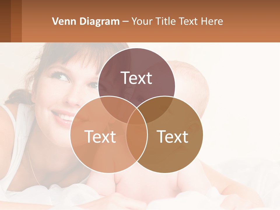 A Woman Holding A Baby In Her Arms PowerPoint Template