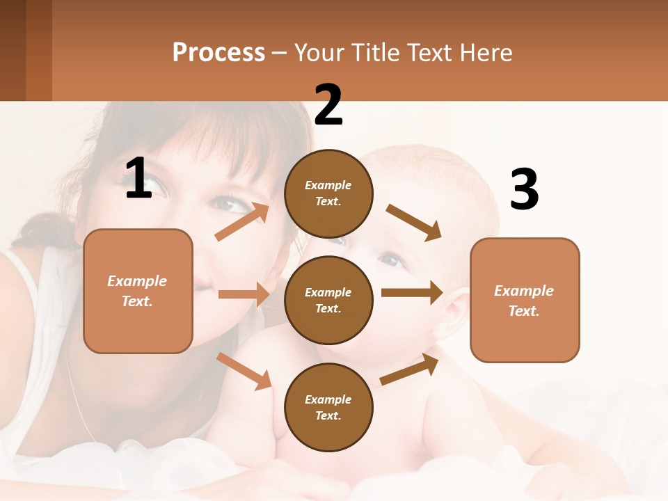 A Woman Holding A Baby In Her Arms PowerPoint Template