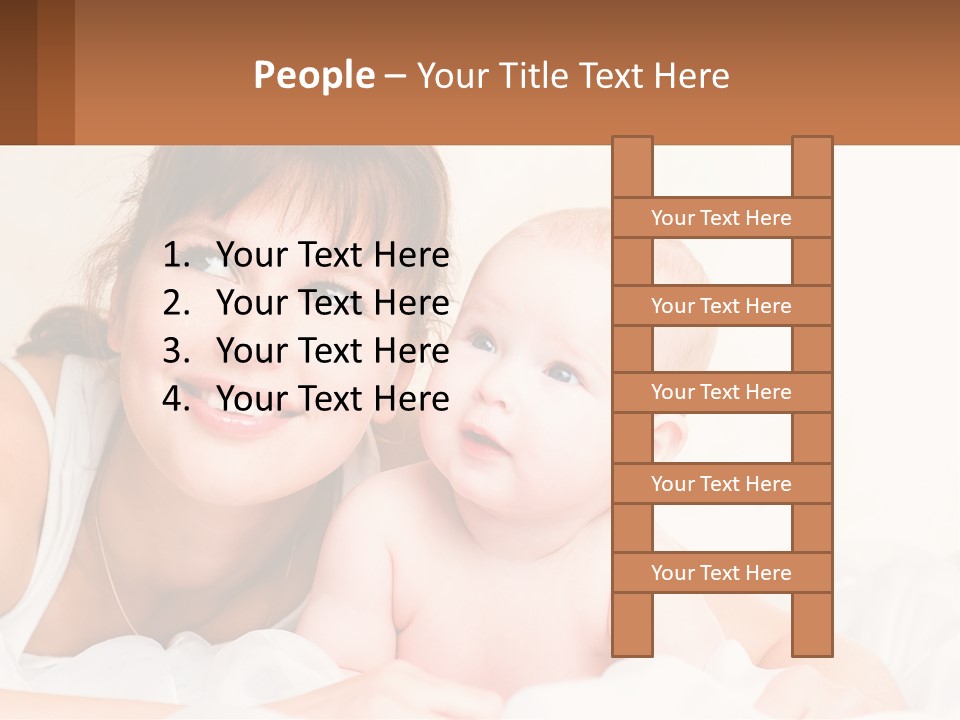 A Woman Holding A Baby In Her Arms PowerPoint Template