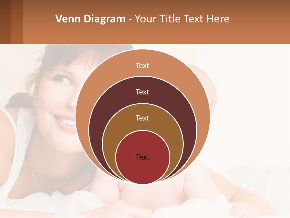 A Woman Holding A Baby In Her Arms PowerPoint Template