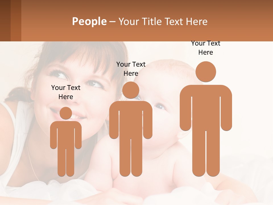 A Woman Holding A Baby In Her Arms PowerPoint Template