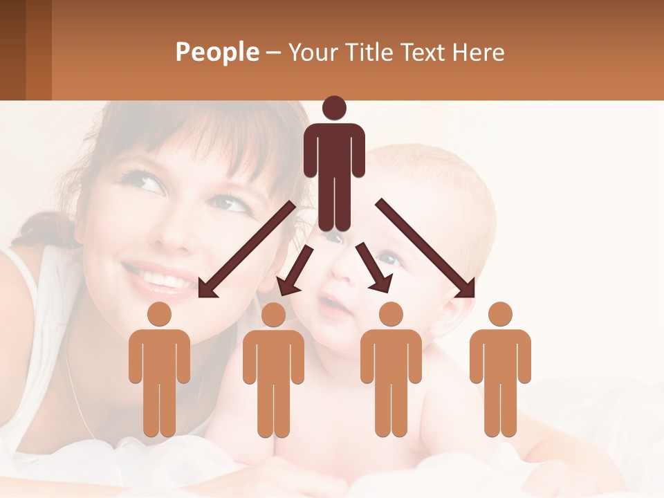A Woman Holding A Baby In Her Arms PowerPoint Template