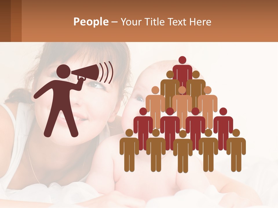 A Woman Holding A Baby In Her Arms PowerPoint Template