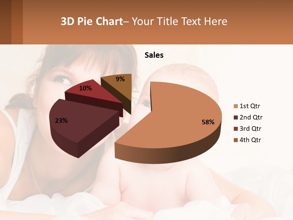 A Woman Holding A Baby In Her Arms PowerPoint Template