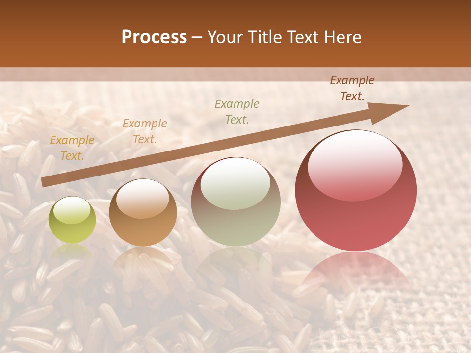 A Pile Of Brown Rice On Top Of A Table PowerPoint Template