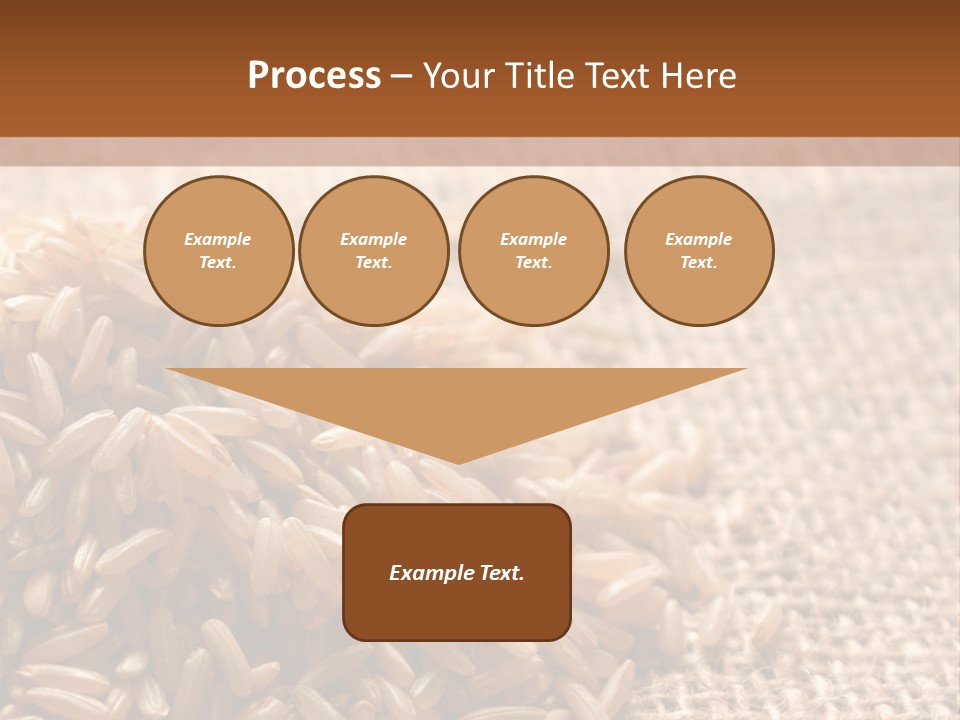 A Pile Of Brown Rice On Top Of A Table PowerPoint Template