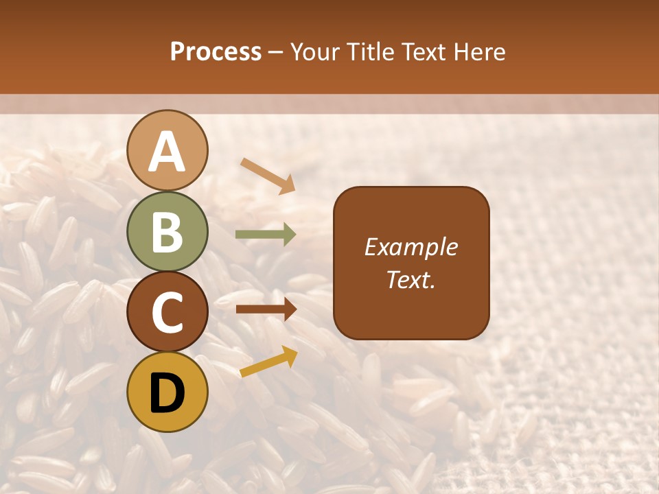 A Pile Of Brown Rice On Top Of A Table PowerPoint Template
