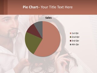 A Man And Woman Are Looking At Each Other PowerPoint Template