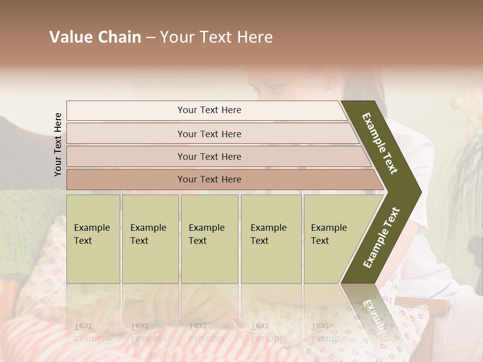 A Woman In A Hospital Bed With A Nurse PowerPoint Template