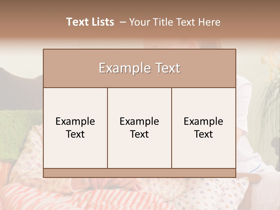 A Woman In A Hospital Bed With A Nurse PowerPoint Template
