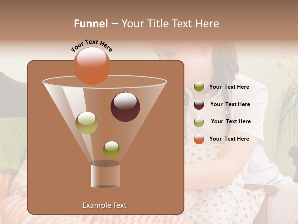 A Woman In A Hospital Bed With A Nurse PowerPoint Template