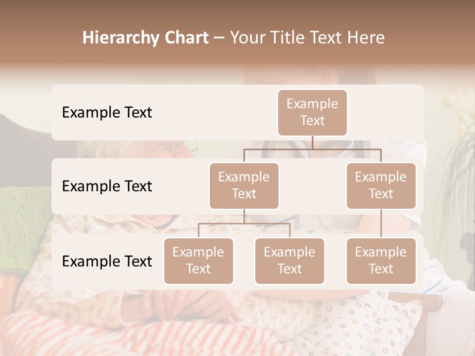 A Woman In A Hospital Bed With A Nurse PowerPoint Template