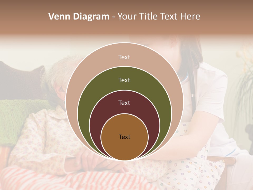 A Woman In A Hospital Bed With A Nurse PowerPoint Template