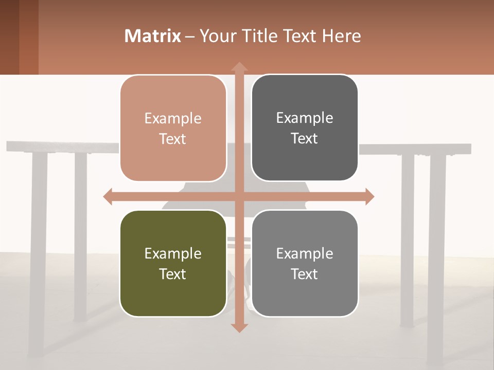 A Man Sitting At A Table Using A Laptop Computer PowerPoint Template