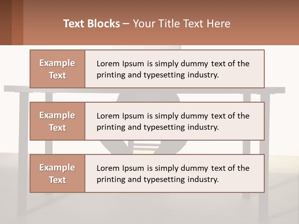 A Man Sitting At A Table Using A Laptop Computer PowerPoint Template