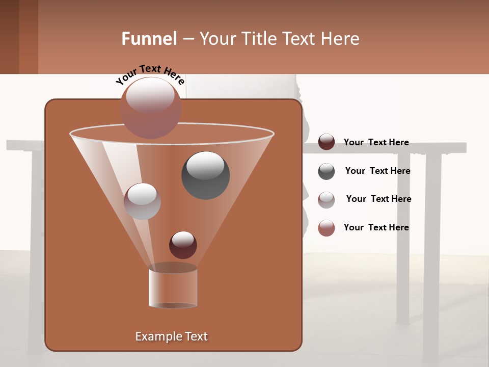 A Man Sitting At A Table Using A Laptop Computer PowerPoint Template
