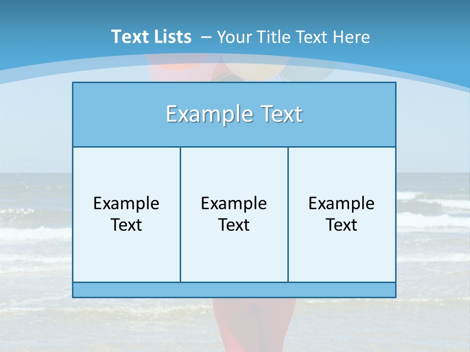 A Woman On The Beach With Balloons In Her Hand PowerPoint Template