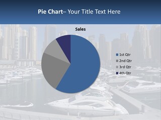 A Group Of Boats Are Docked In A Harbor PowerPoint Template