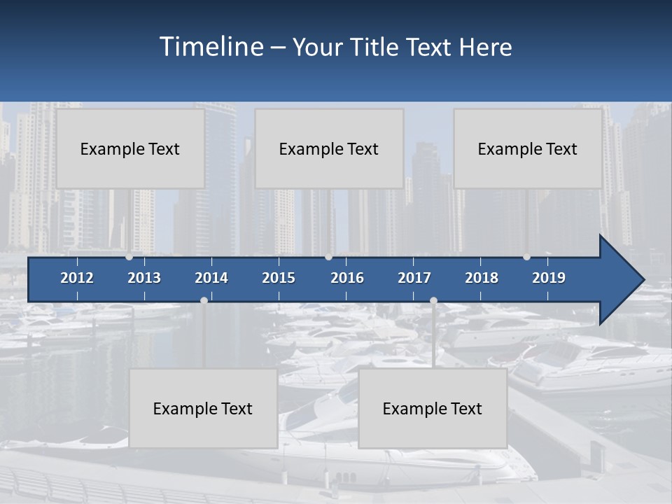 A Group Of Boats Are Docked In A Harbor PowerPoint Template