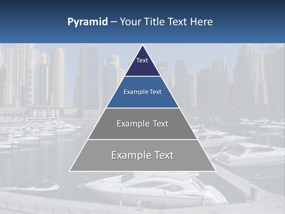 A Group Of Boats Are Docked In A Harbor PowerPoint Template