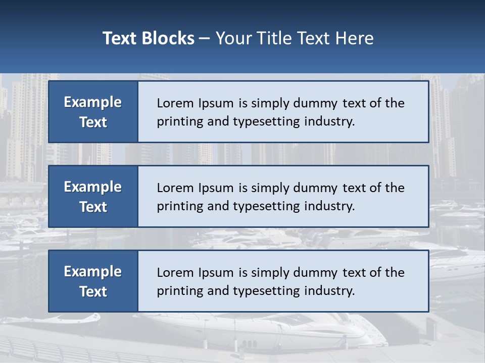 A Group Of Boats Are Docked In A Harbor PowerPoint Template