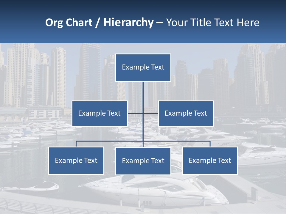 A Group Of Boats Are Docked In A Harbor PowerPoint Template