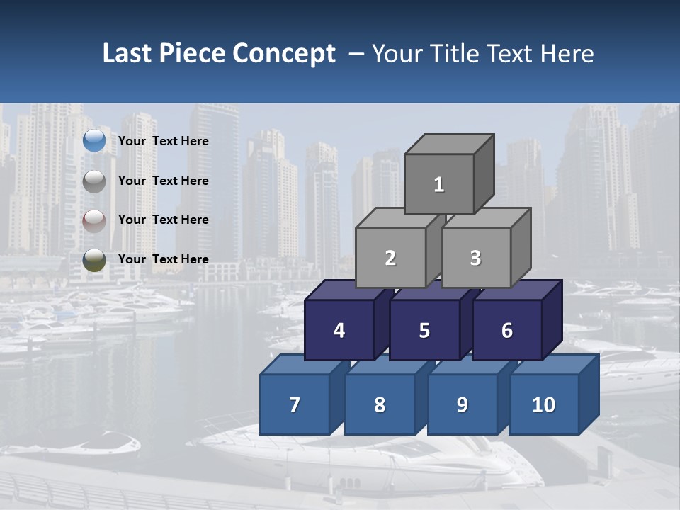 A Group Of Boats Are Docked In A Harbor PowerPoint Template