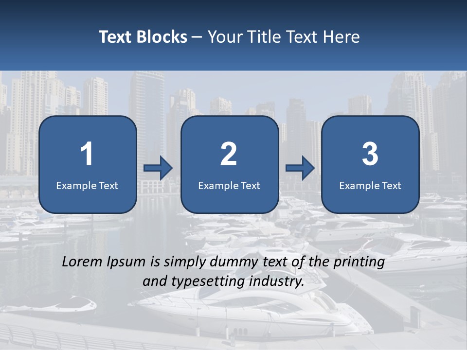 A Group Of Boats Are Docked In A Harbor PowerPoint Template