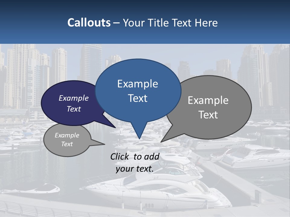 A Group Of Boats Are Docked In A Harbor PowerPoint Template