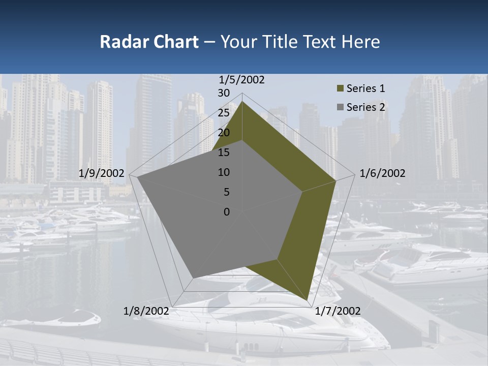 A Group Of Boats Are Docked In A Harbor PowerPoint Template