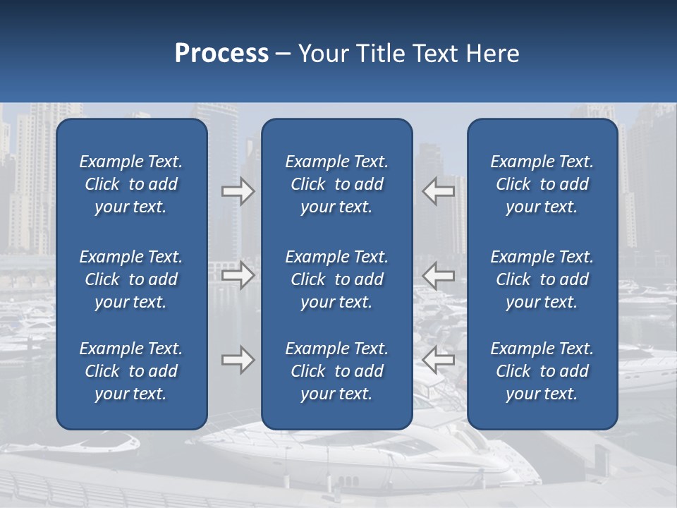 A Group Of Boats Are Docked In A Harbor PowerPoint Template