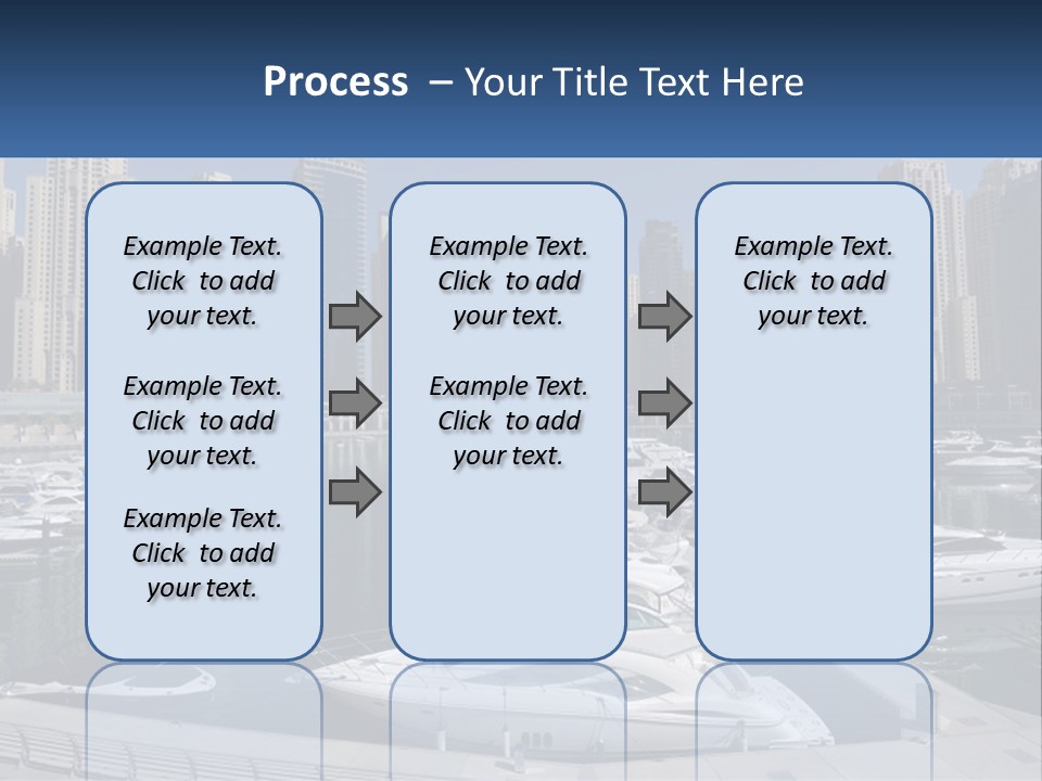 A Group Of Boats Are Docked In A Harbor PowerPoint Template