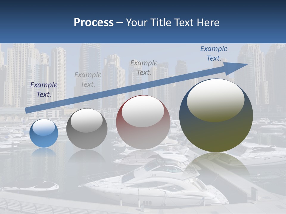 A Group Of Boats Are Docked In A Harbor PowerPoint Template