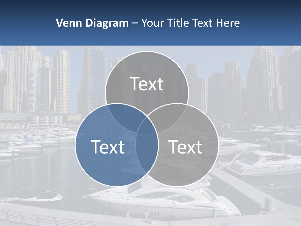 A Group Of Boats Are Docked In A Harbor PowerPoint Template