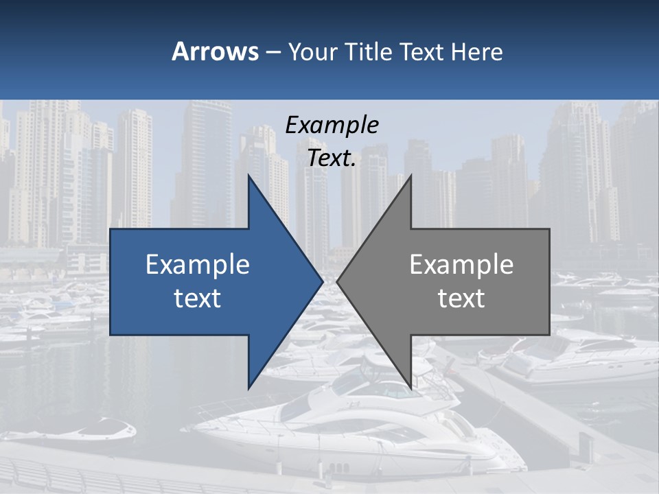 A Group Of Boats Are Docked In A Harbor PowerPoint Template