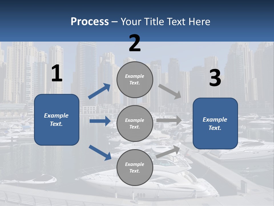 A Group Of Boats Are Docked In A Harbor PowerPoint Template