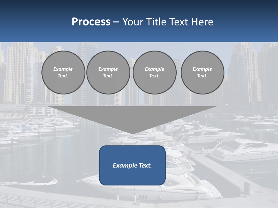 A Group Of Boats Are Docked In A Harbor PowerPoint Template