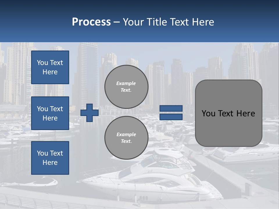A Group Of Boats Are Docked In A Harbor PowerPoint Template
