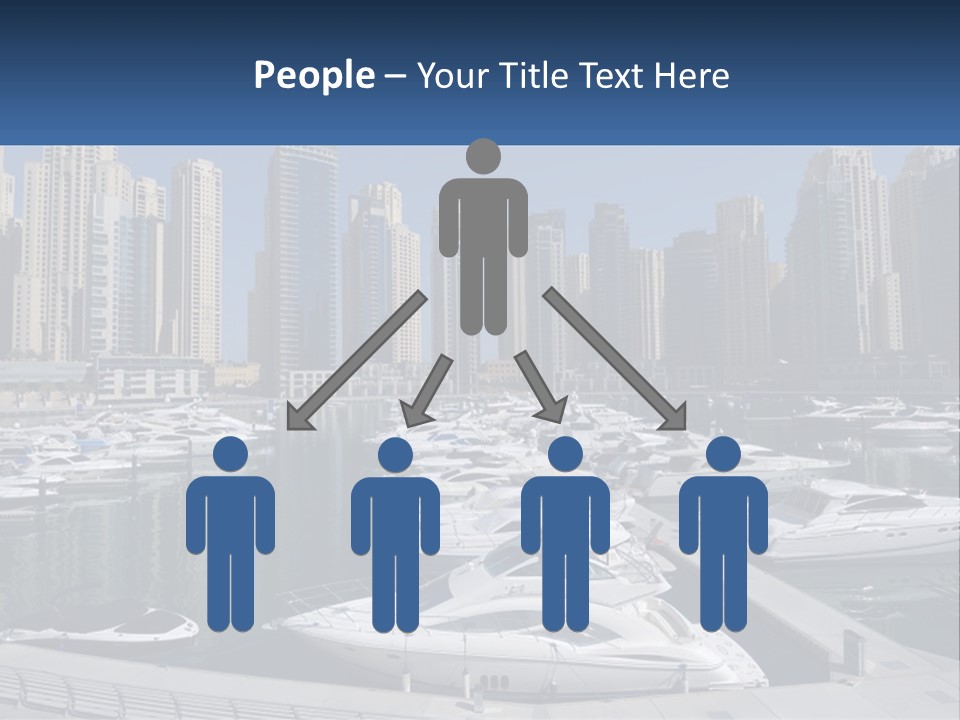 A Group Of Boats Are Docked In A Harbor PowerPoint Template