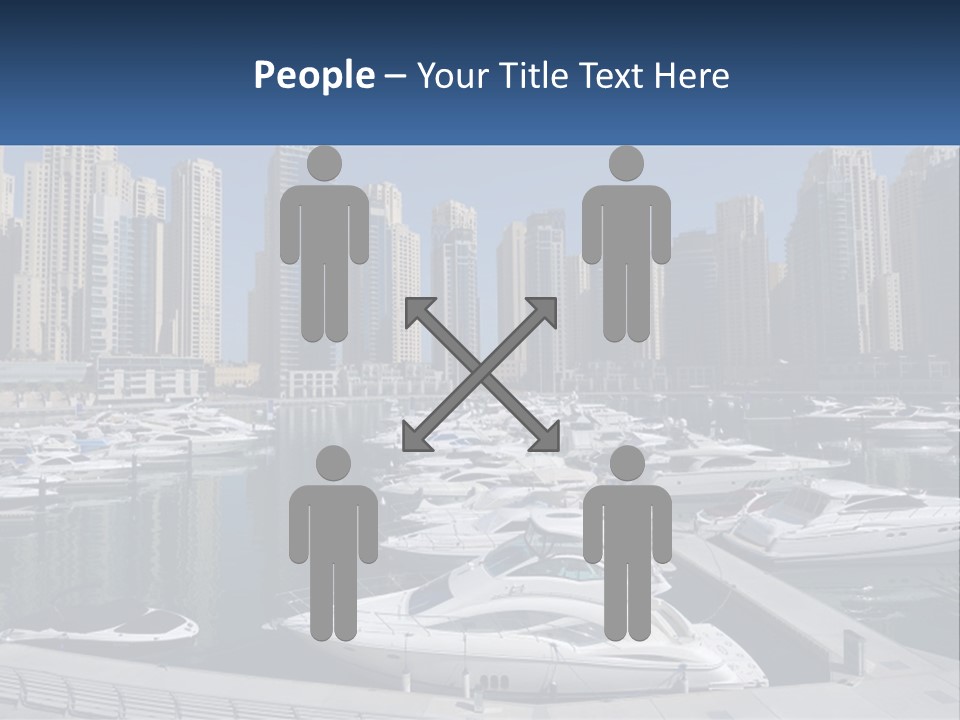 A Group Of Boats Are Docked In A Harbor PowerPoint Template